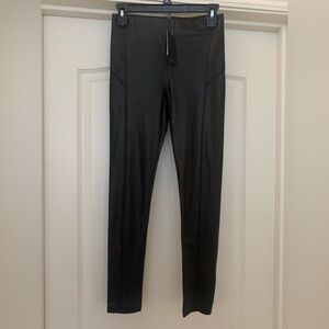 David Lerner Black Faux Leather Leggings Women’s Size Size Small